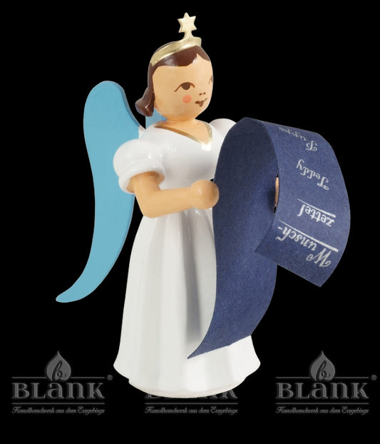 Langrockengel mit Wunschzettel, farbig