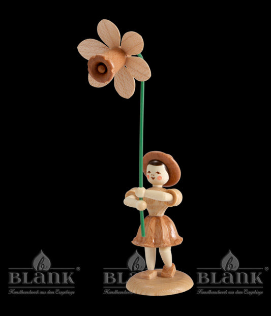 Blumenkind mit Narzisse