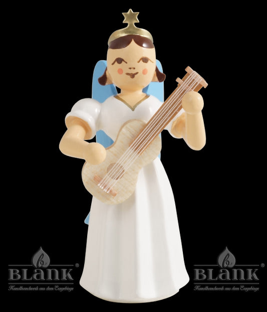Langrockengel mit Gitarre, farbig
