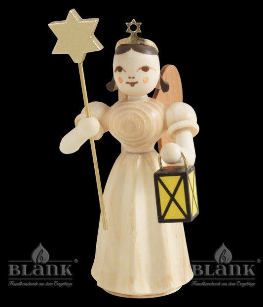 Faltenlangrockengel mit Laterne / Stern