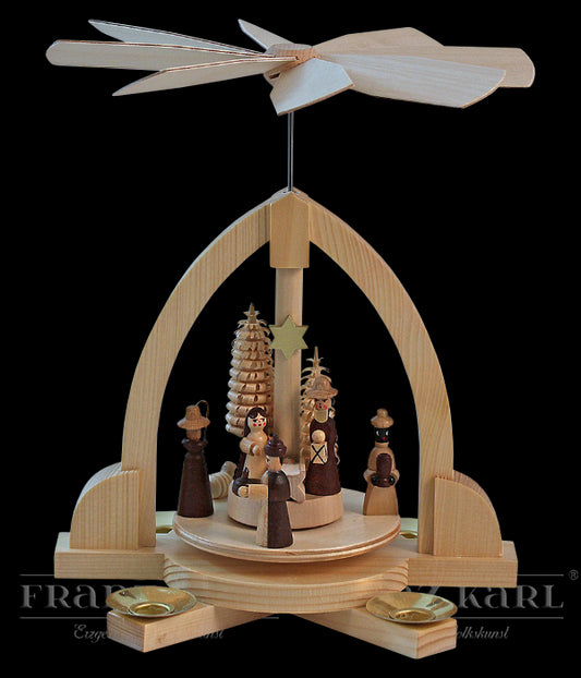 Tischpyramide Christi Geburt, natur