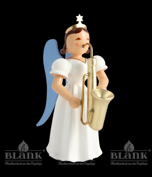 Langrockengel mit Saxophon, farbig