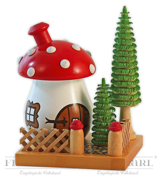 Rauchpilz mit Garten, farbig