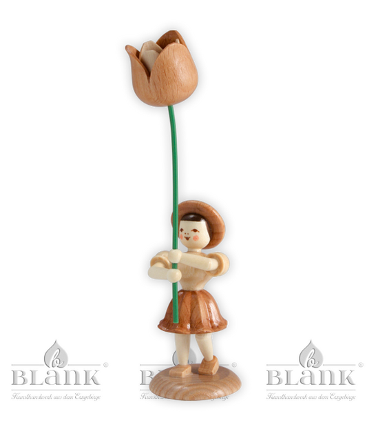 Blumenkind mit Tulpe