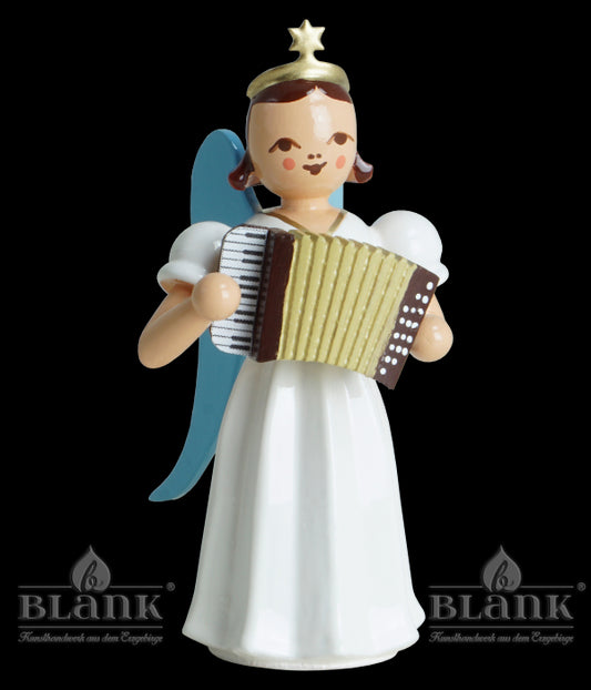 Langrockengel mit Akkordeon, farbig