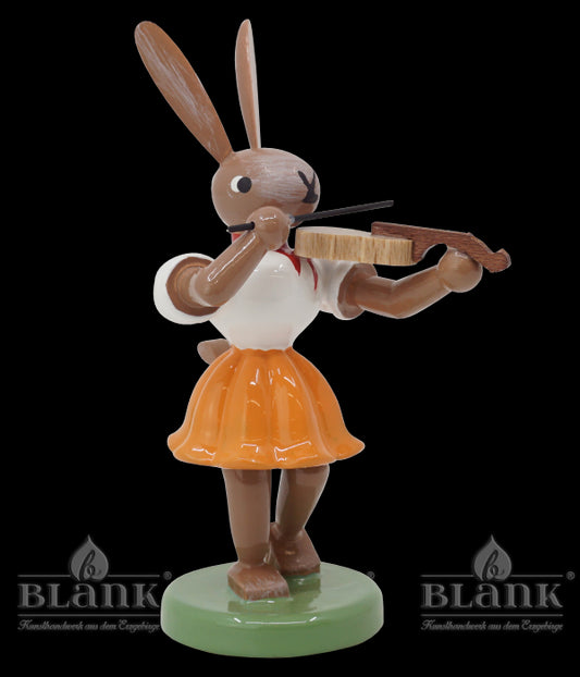 Osterhase mit Violine, farbig