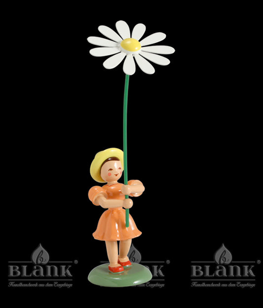 Blumenkind mit Margerite, farbig