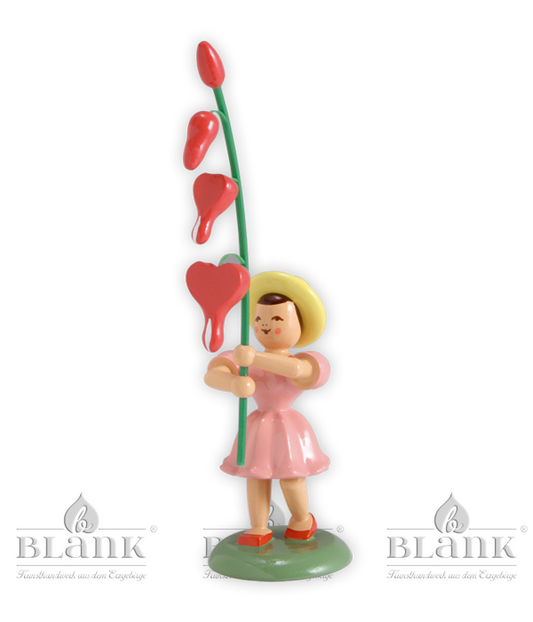 Blumenkind mit Tränendem Herz, farbig