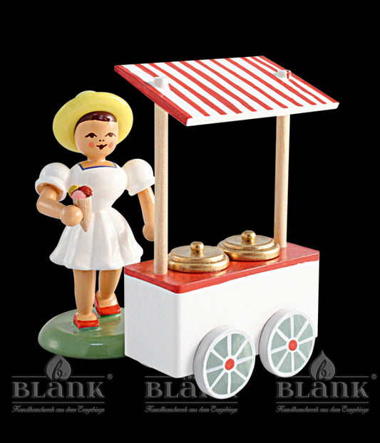 Eisverkäuferin, farbig