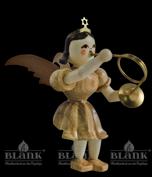 EKS015 Kurzrockengel sitzend mit Waldhorn (ohne Hocker)