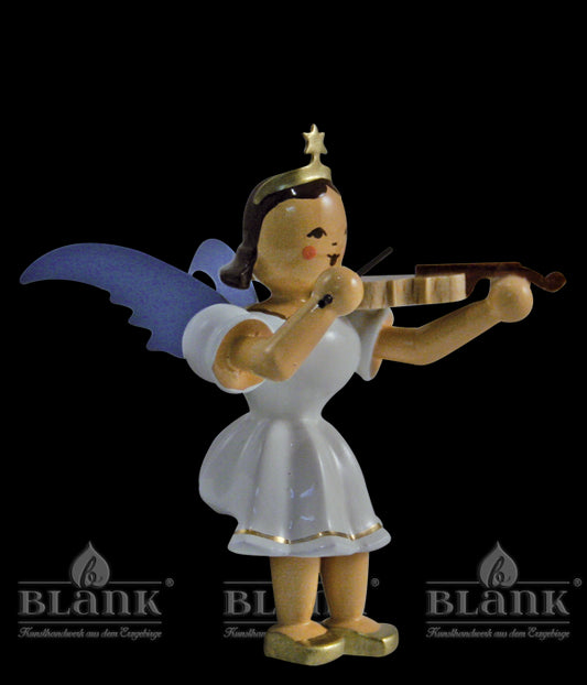 EKFS011 Kurzrockengel sitzend mit Violine, farbig (ohne Hocker)