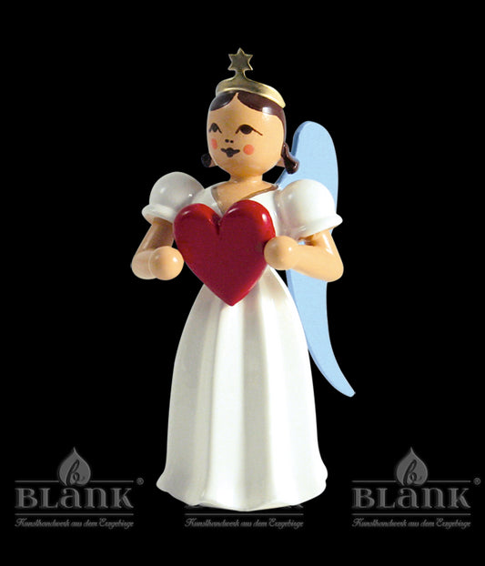 Langrockengel mit Herz, farbig