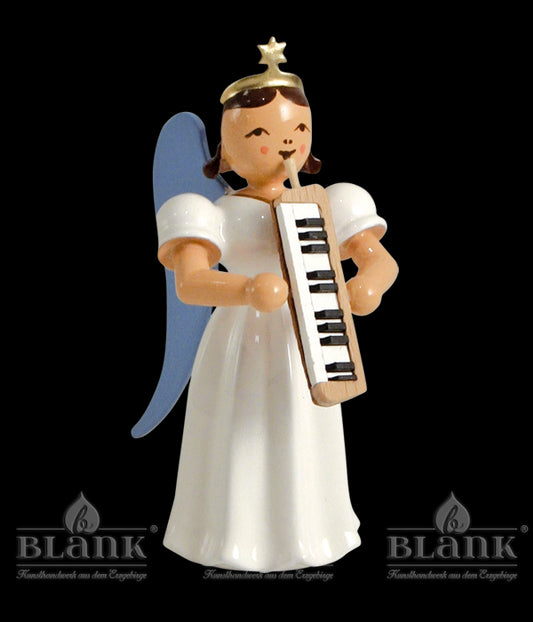 Langrockengel mit Melodika, farbig