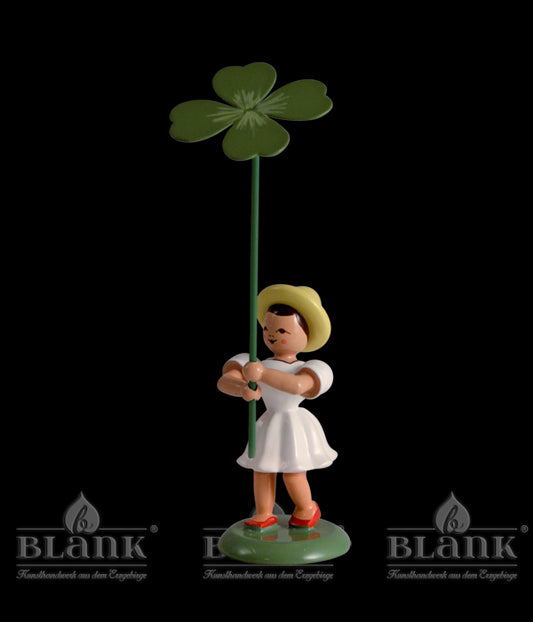 Blumenkind mit Klee, farbig