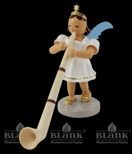 Kurzrockengel mit Alphorn, farbig