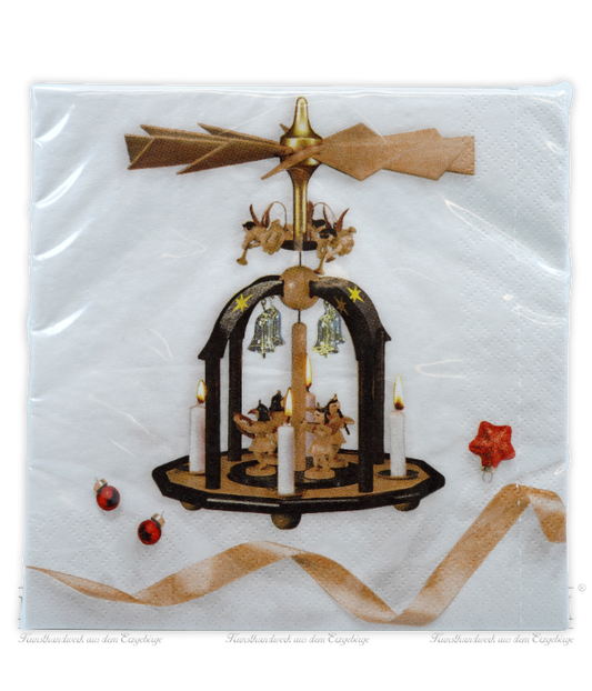 Servietten Glasglöckchenpyramide