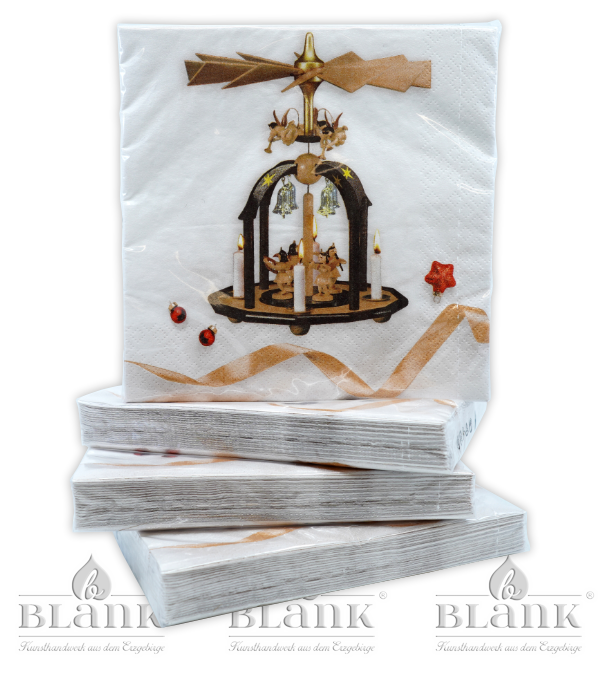 Servietten Glasglöckchenpyramide