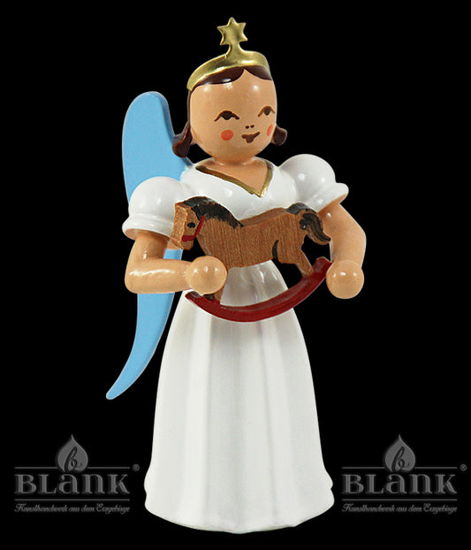 Langrockengel mit Reiterlein, farbig