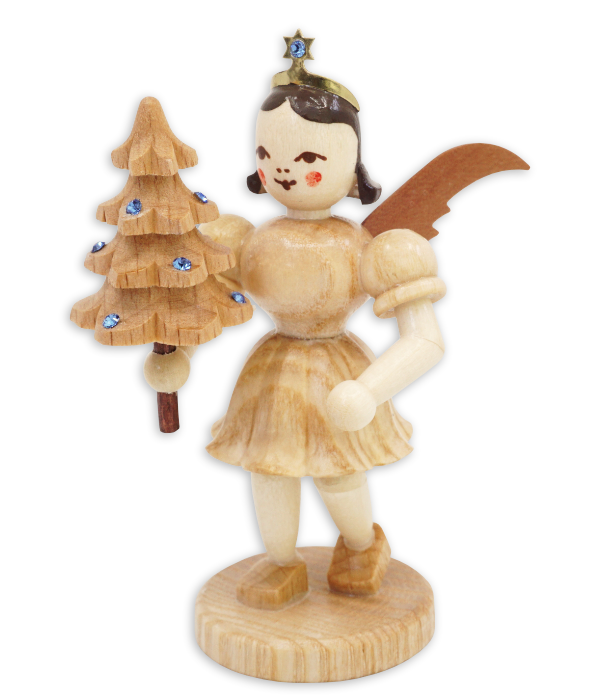 Kurzrockengel mit Bäumchen und Preciosa-Kristallen