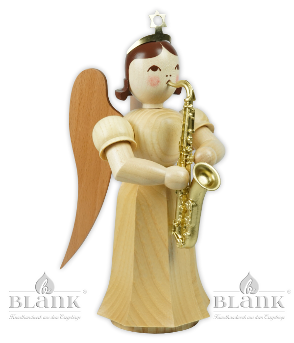 Langrockengel mit Saxophon, 22 cm