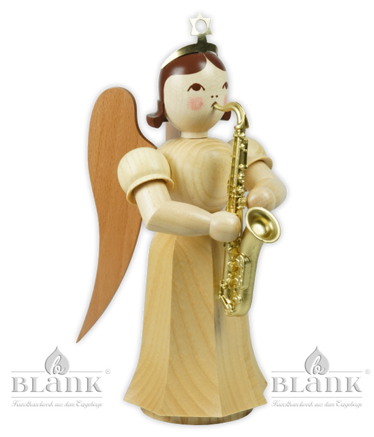 Langrockengel mit Saxophon, 22 cm