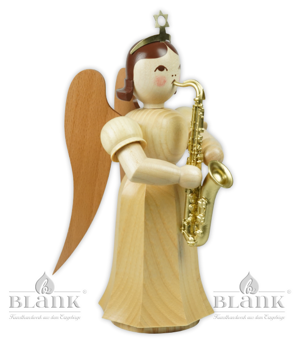 Langrockengel mit Saxophon, 22 cm