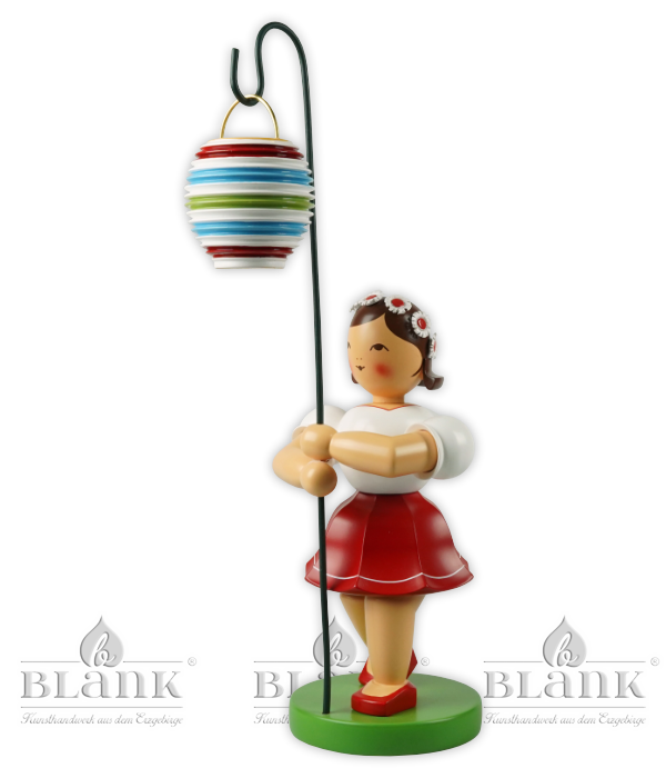 Lampion-Mädchen, 30 cm, farbig