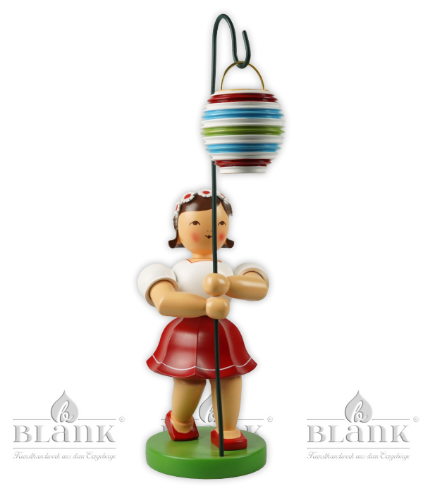 Lampion-Mädchen, 30 cm, farbig