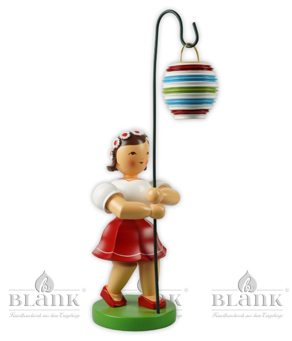 Lampion-Mädchen, 30 cm, farbig