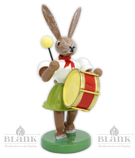 Osterhase mit Pauke, farbig