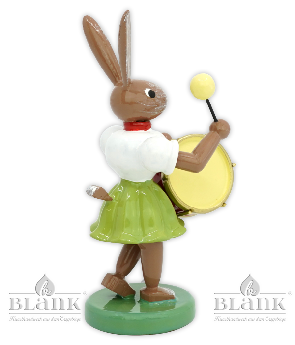 Osterhase mit Pauke, farbig