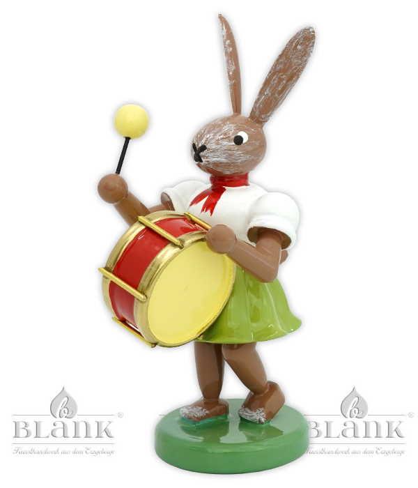 Osterhase mit Pauke, farbig