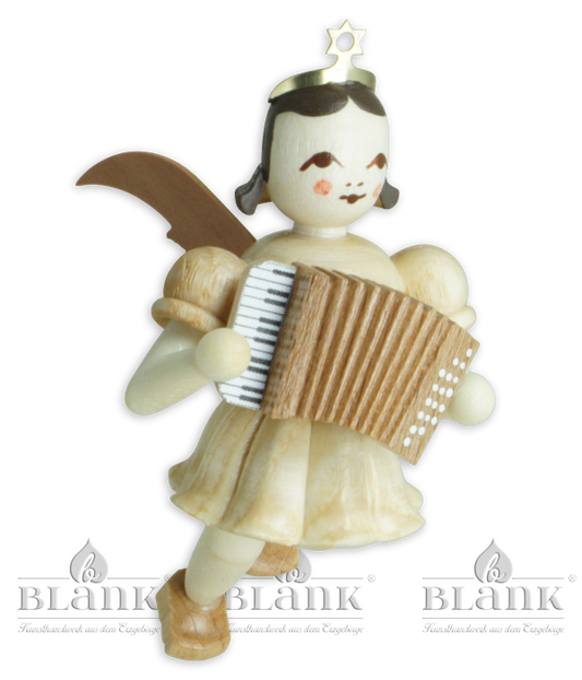 Schwebbeengel mit Akkordeon